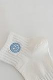 Smile Face Embroidered Socks