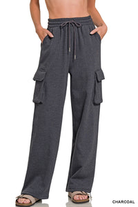 Cargo Wide Leg Sweatpants