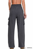 Cargo Wide Leg Sweatpants